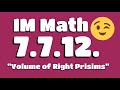 Expressions, Angles, and Volume Problems