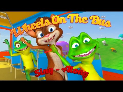 Wheel On The Bus - Ribbit & Friends #SingAlong #NurseryRhymes