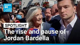 YouTube video thumbnail: The Rise and Pause of Jordan Bardella
