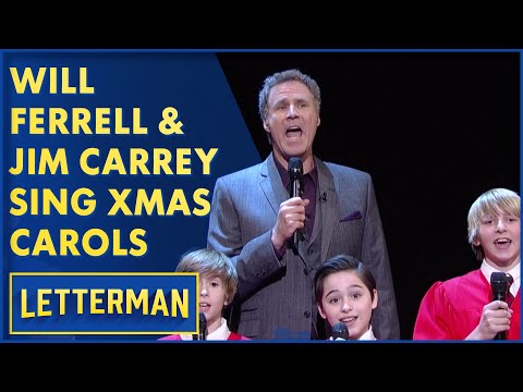 Jim Carrey, Will Ferrell Sing Christmas Carols | David Letterman