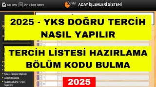 2025 YKS Tercih Nasıl Yapılır - Üniversite Tercihleri Nasıl Yapılır