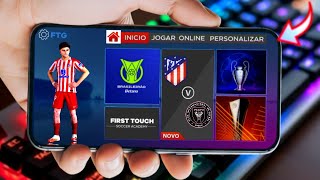 ESTE JOGO DE FUTEBOL ANDROID É COMPLETO E TEM LIGAS COMPETIÇÕES ATUALIZADAS
