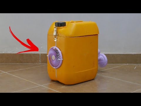 ابتكار صنع مكيف للتخلص من حرارة الصيف وسخونة الهواء  How to make a cool air conditioner at home