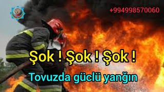 Tovuzda güclü yanğın