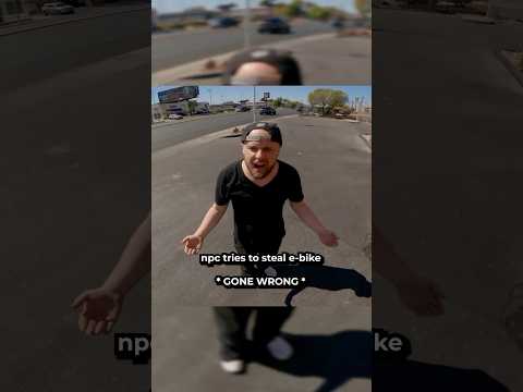 Dude Tries Stealing my bike PART 1 #gonewrong #shorts