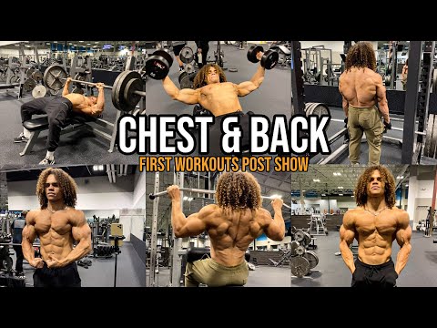 First Workouts Post Show | Chest & Back Day