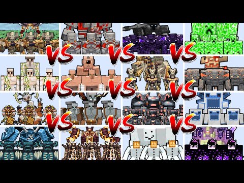 UNITED MUTANTS AND BOSSES TOURNAMENT | Minecraft Mob Battle