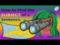 Identifying Subjects in Sentences