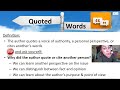 Evaluating the Use of Quotes in Writing