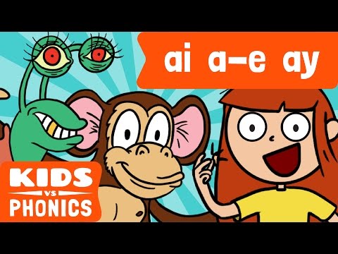 AI , A - E and AY | Similar Sounds | Sounds Alike | How to Read | Made by Kids vs Phonics - YouTube
