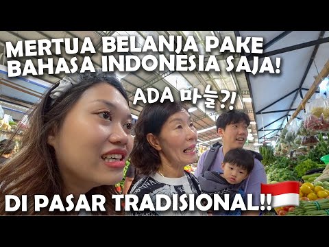 PERBEDAANNYA JAUH!!🤩 MERTUA LANGSUNG SHOCK PERTAMA KALI KE PASAR TRADISIONAL INDONESIA!🇲🇨