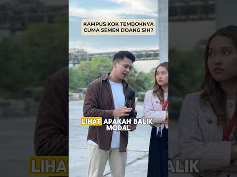 Kampus kok temboknya cuma semen sih?