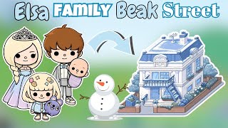NEW VIDEO😱ELSA Family Beak Street Apartment ✨️🩵Toca Boca House Ideas (House Design)Toca Life World  