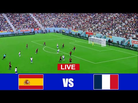 Spain vs France LIVE STERAMING | video game simulation