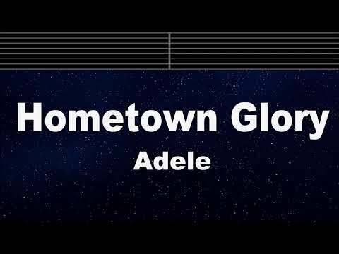 Karaoke♬ Hometown Glory – Adele 【No Guide Melody】 Instrumental