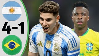 Argentina vs Brazil 4-1 | All Goals & Extended Highlight 2025