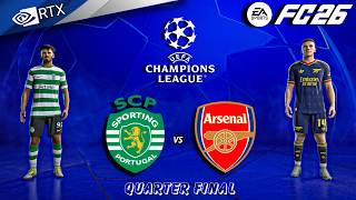 FC 26 - Sporting vs Arsenal | Champions League 25/26 Quarter Final Full Match | PC™ [4K60]