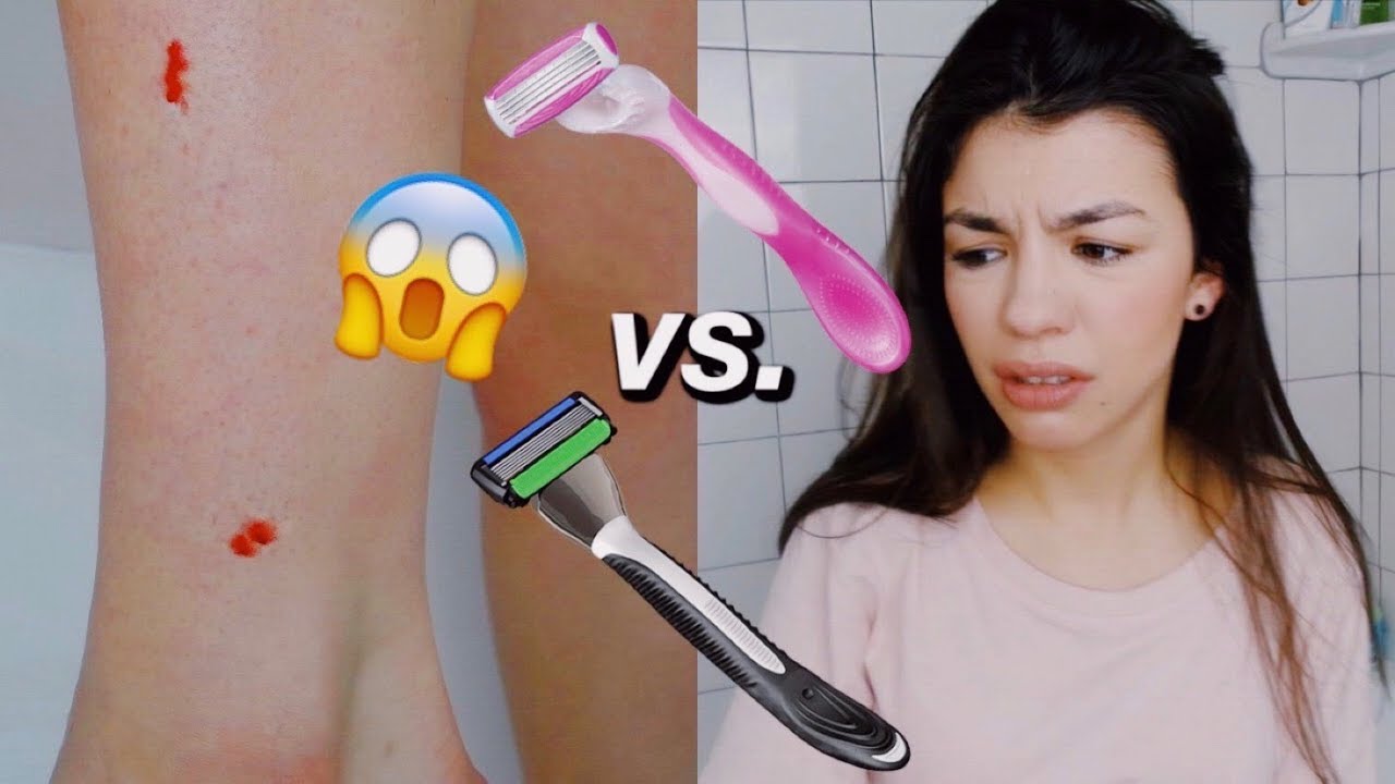Shaving my legs with men's razors vs women's razors - Audrey Victoria