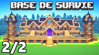 BASE DE SURVIE GEANTE !! TUTO MINECRAFT 2/2