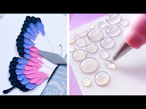 10 Easy Art TIPS & HACKS That Work Extremely Well || Easy painting for Beginners