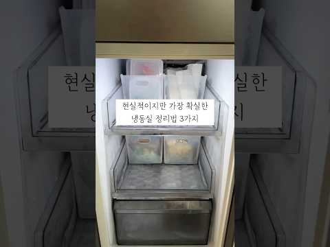진짜 냉동실 정리법 #냉동실정리 #냉동실정리법