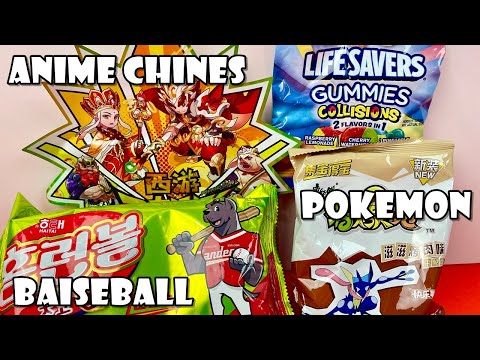 Lays De LAMBER OS DEDOS De Porco, Life Savers Gummies, Balinhas Explosivas Anime e Bolinhos Coreanos