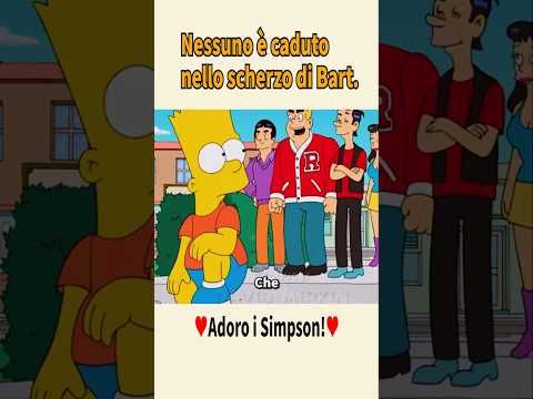Nessuno è caduto nello scherzo di Bart.