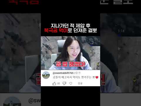 비켄디 북극곰 먹이주는 걸뽀