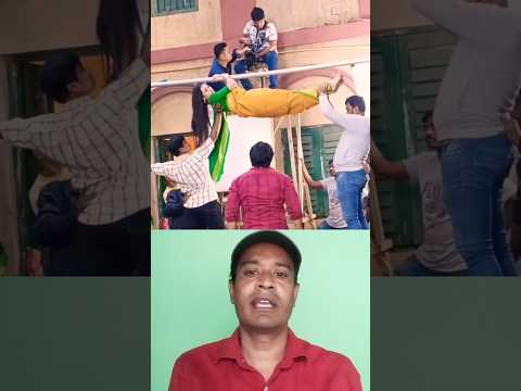 নাটক বা মুভিতে উপর থেকে পরে যাওয়ার শুটিং কিভাবে করা হয়। শুটিং টাইম। #shorts #shootingtime