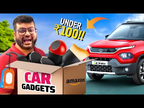 I Bought CHEAPEST Car Gadgets From Amazon Under ₹100!!🚗 MUST HAVE Car Gadgets - Ep.32