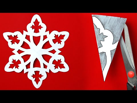 Paper snowflakes. Easy Paper Snowflake making. How to cut snowflakes out of paper