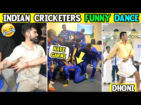 Indian Cricketers Funny Dance Videos 😂 | Cricketers Funny Dance Steps | Kohli, Rohit, Dhoni, Pandya