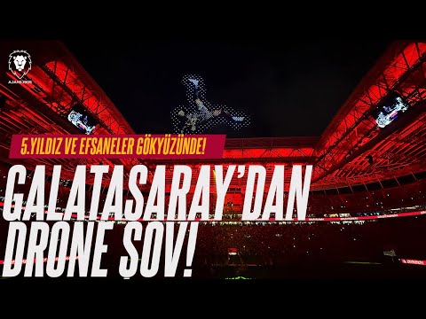 Şampiyon Galatasaray'ın 5.Yıldız Drone Şovu! FULL VERSİYON Mertens | Muslera | Osimhen ve Efsaneler!