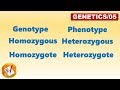 Genetics Concepts and Terminology