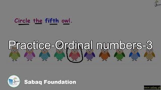 Practice-Ordinal numbers-3