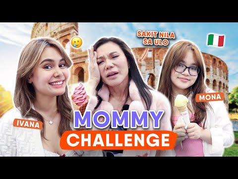 MOMMY CHALLENGE W/ IVANA AND MONA ALAWI IN ITALY! | DR. VICKI BELO