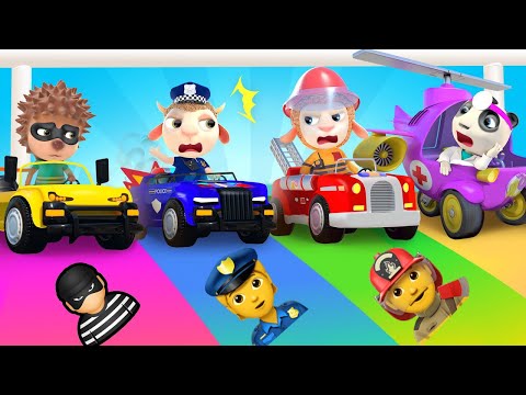 What to Become? Firefighter, Doctor, or Police Officer? 🧑‍🚒👩‍⚕️👮‍♂️ Funny Cartoon Animation for Kids