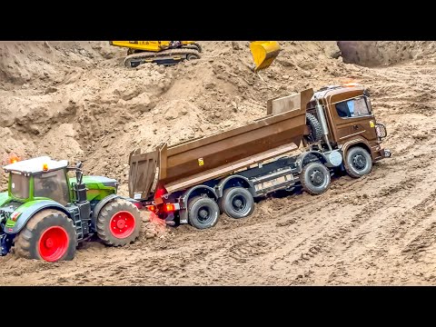 TRACTORS AND RC TRUCKS WORK HARD AT THE LIMIT!