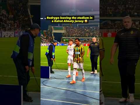 Rodrygo wore Kairat Jersey ๐ | #realmadrid #shorts