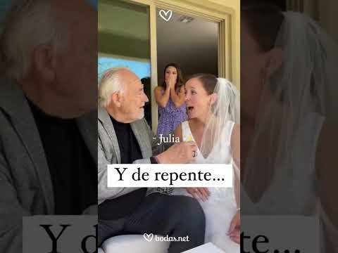 Padre con Alzheimer reconoce a su hija el día de su boda #shorts #bodasnet #alzheimer #bride #novia