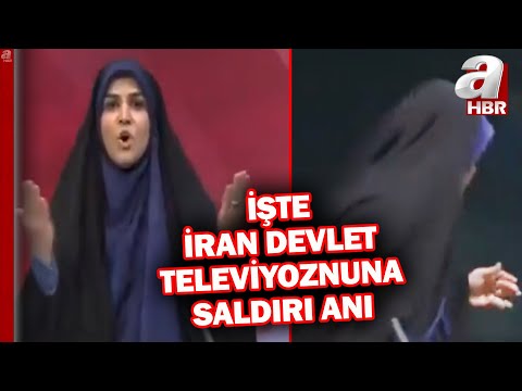 İran devlet televizyonuna füze isabet etti! İşte o anlar... | A Haber