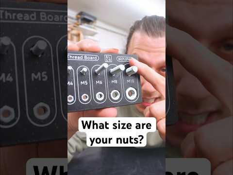 This 3d printed tool will help you find the size of your nuts (and bolts) #3dprinting