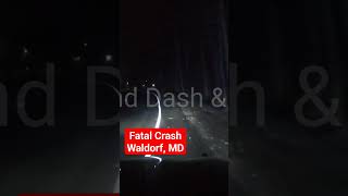 Bad crash, prayers to the family #lawenforcement #maryland