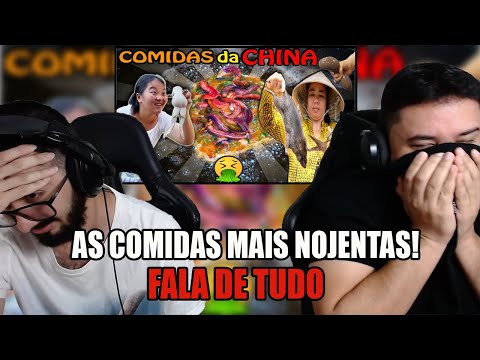 🔴 As Mais Nojentas Comidas da China! Pior que as Comidas Indianas! - Fala de Tudo | Periódico REACT