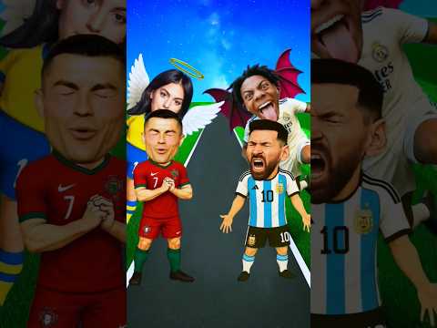 Ronaldo vs messi 💋😆 #ronaldo #messi