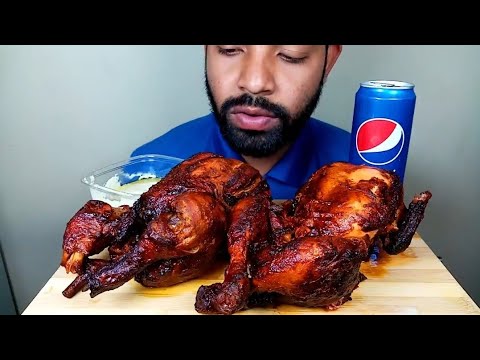 SPICY TWO PICES FULL CHICKEN EATING SHOW@Hungry Piran