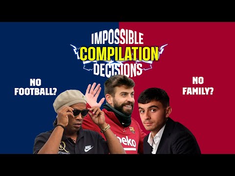 IMPOSSIBLE DECISIONS COMPILATION with Ronaldinho, Pedri, Piqué & Many More!!! | FC Barcelona 🔵🔴