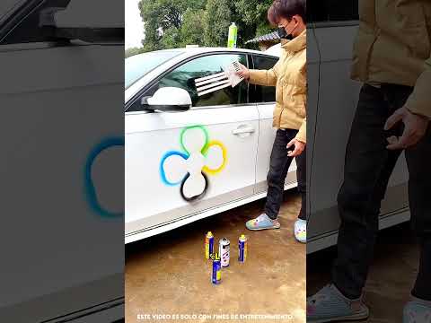 ¡El desafío de crear un hermoso arte de auto! 🚗😱#shortsfeed #shorts #ytshorts #trending