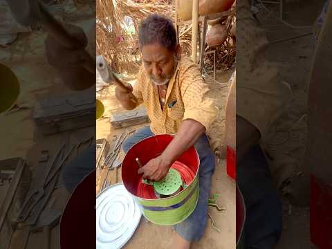 Engineering mind of a village man makes a wonderful household item from a junk drum #DesiJugaad