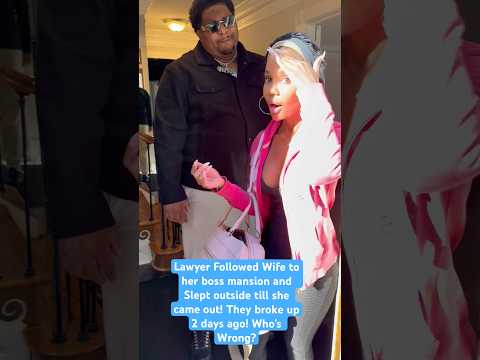 #Lawyer slept outside a man house to catch his wife cheating!!! 😮